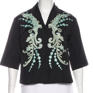 DRIES VAN NOTEN Embroidered Beaded Jacket Top
